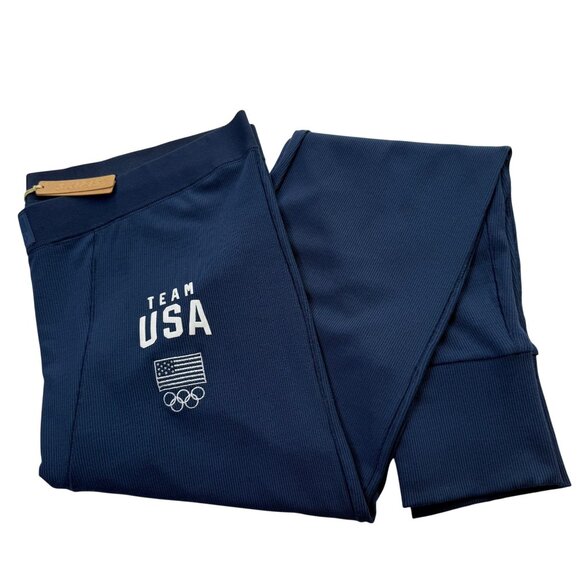 SKIMS Soft Lounge Rib Leggings Team USA Navy 2X - Picture 6 of 10